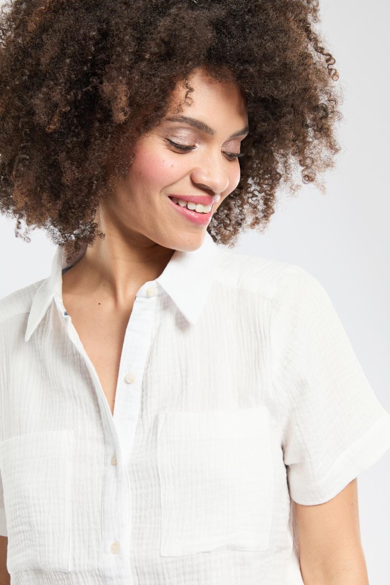Bermudes Chemisier CLEA - Gaze De Coton