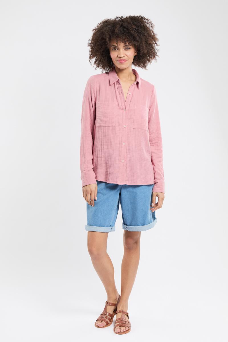 Bermudes Chemisier CLEANE - gaze de coton