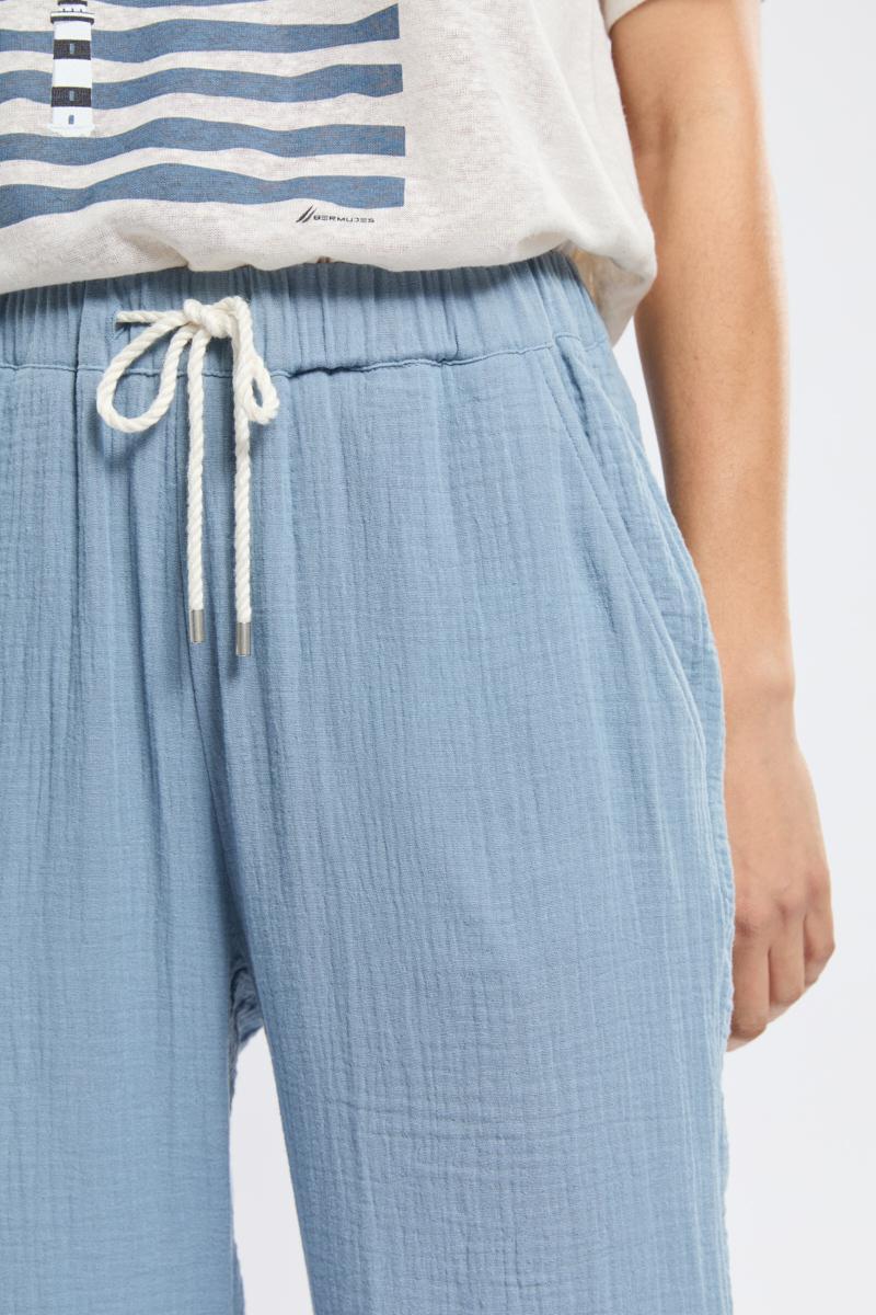 Bermudes Pantalon Large LAURINE - Gaze De Coton