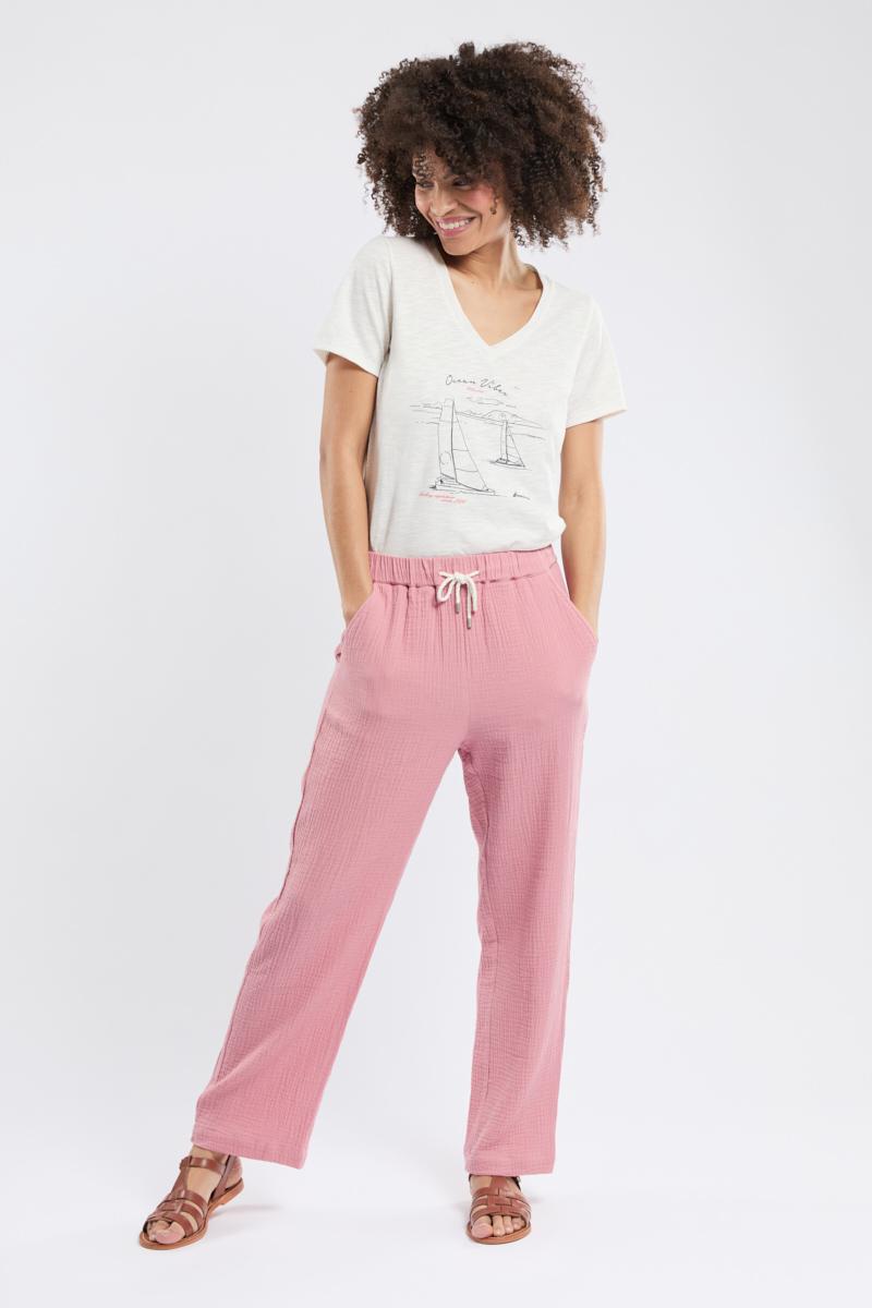Bermudes Pantalon large LAURINE - gaze de coton