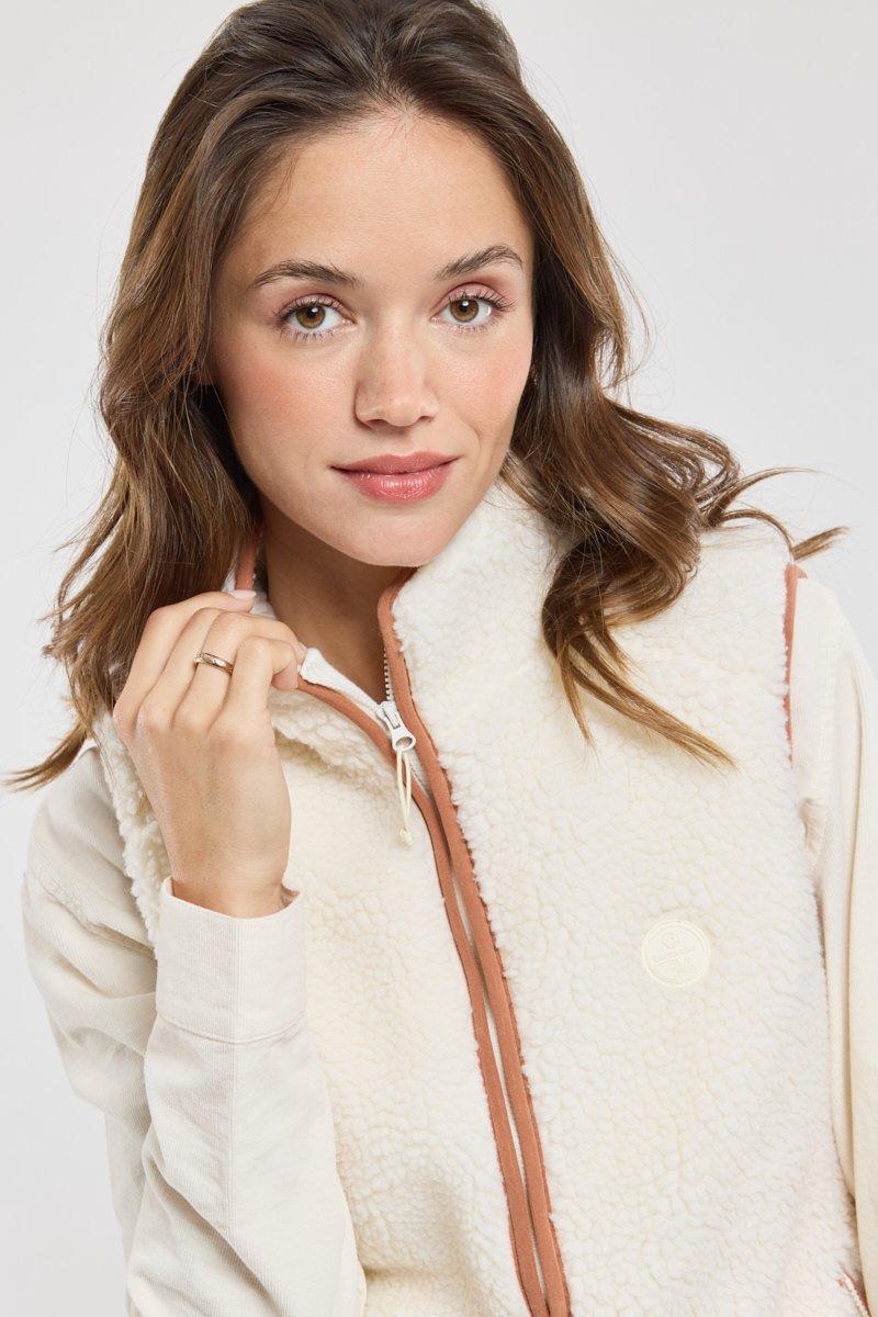 Bermudes Polaire Sans Manche Moutonnée MACAEL