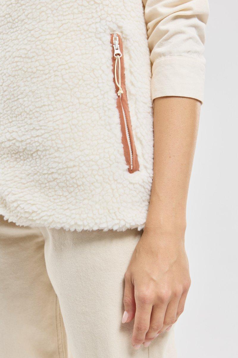 Bermudes Polaire Sans Manche Moutonnée MACAEL