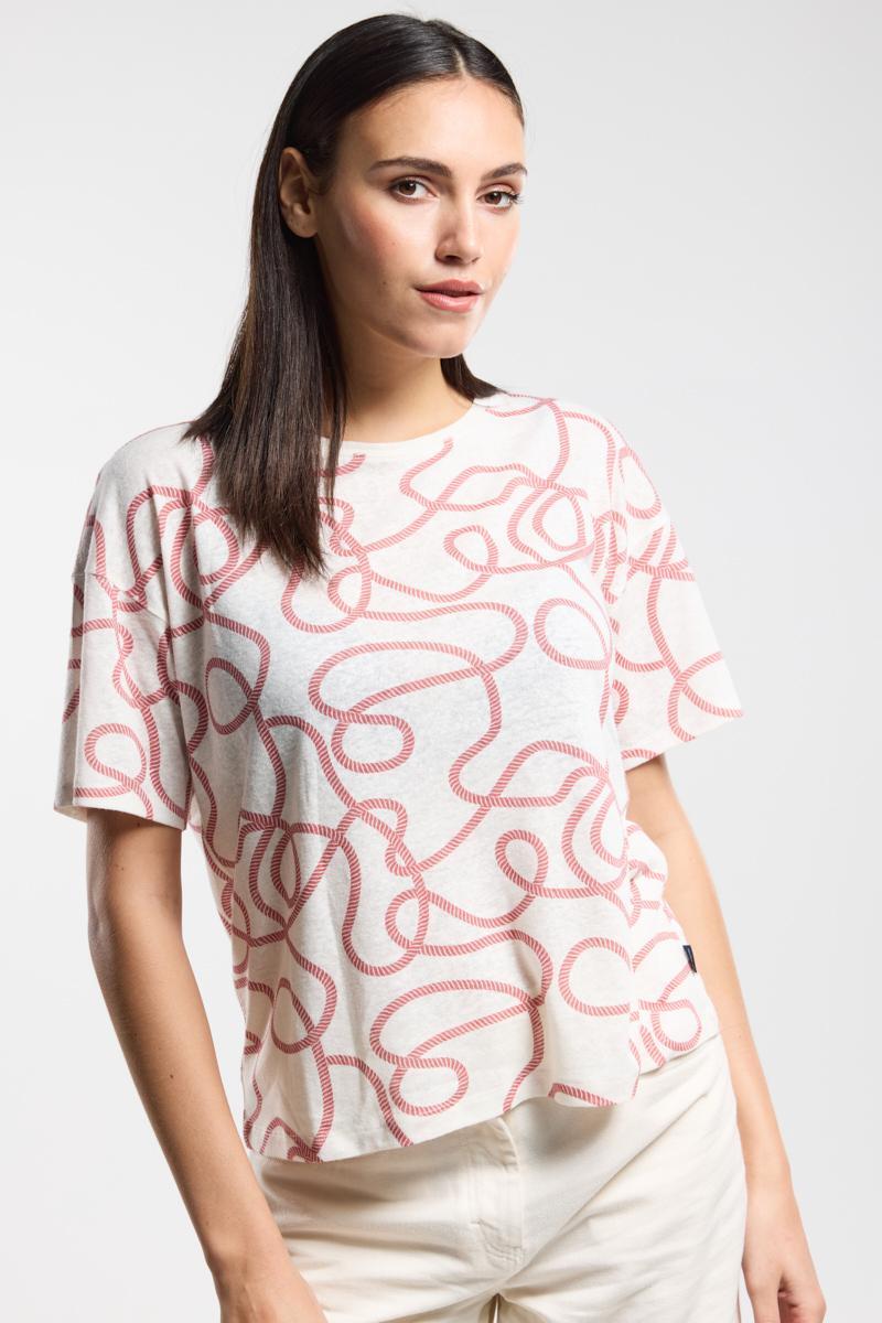 Bermudes T-shirt motif cordage COSTELY