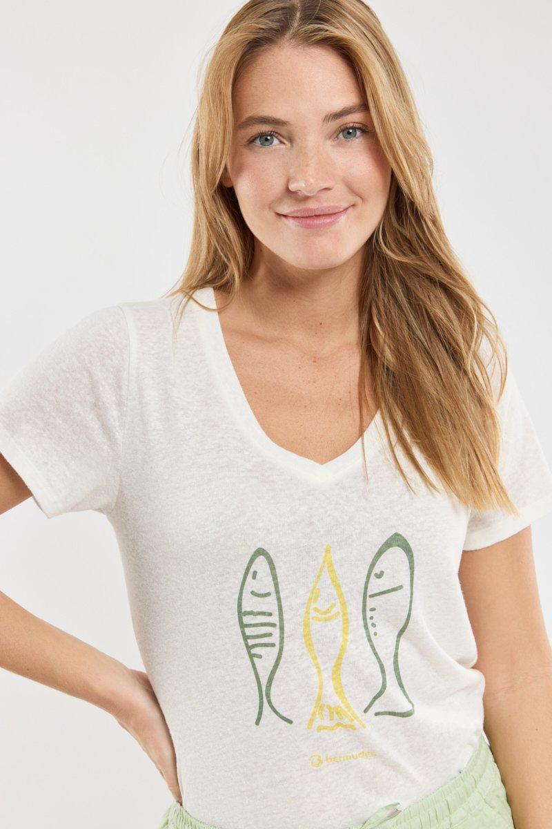 Bermudes T-shirt "poissons" CADIK