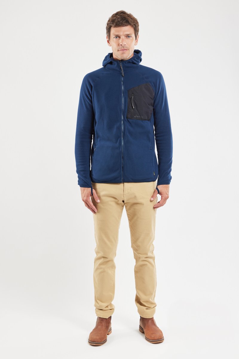 Bermudes Veste Polaire à Capuche PLOUHA - Micropolaire Polartec®