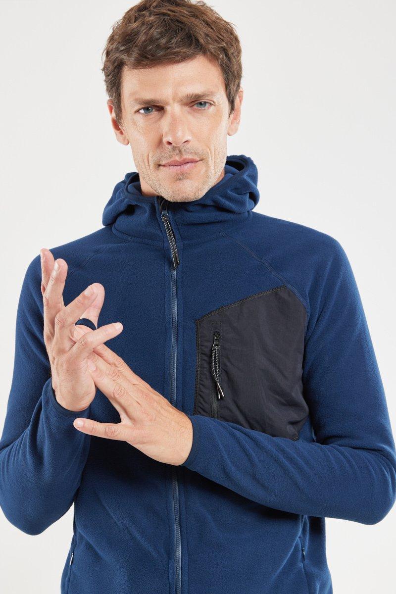 Bermudes Veste polaire à capuche PLOUHA - Micropolaire Polartec®