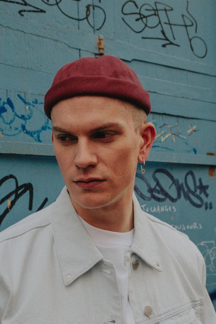 béton ciré MIKI DOCKER HAT MOLESKIN BURGUNDY