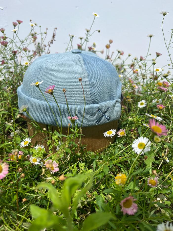 Béton Ciré Bonnet Docker Miki Denim Splash 100% Cotton Made In Portugal