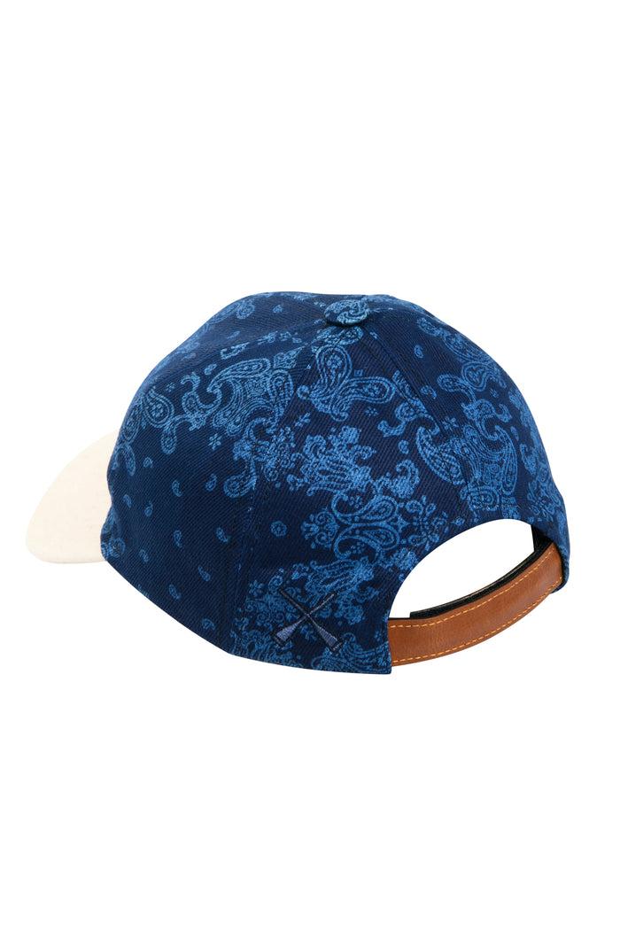 Béton Ciré CASQUETTE BASEBALL BANDANAS INDIGO DENIM