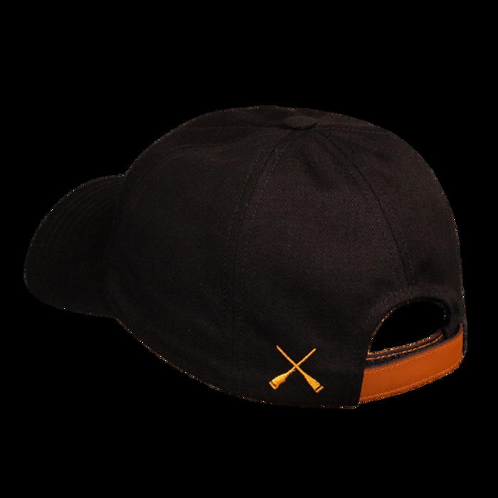 Béton Ciré CASQUETTE DE BASEBALL COURBÉE EN DENIM NOIR