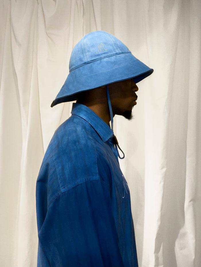 béton ciré CHALUTIER BUCKET DIED HAND DIED - Indigo Leaf made in Portugal