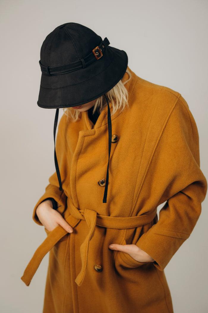 béton ciré Chapeau Chalutrench sésame déperlant unisexe et fabriqué au Portugal