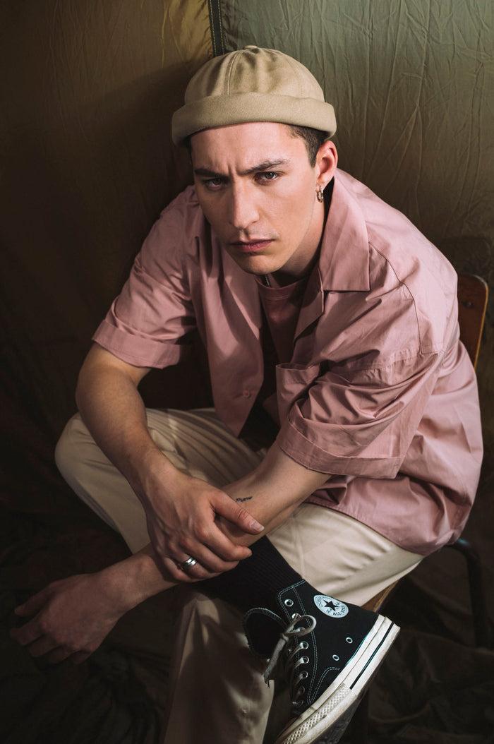 béton ciré Chapeau de marin docker Miki de Bretagne sable en coton Béton Ciré fabriqué en Europe