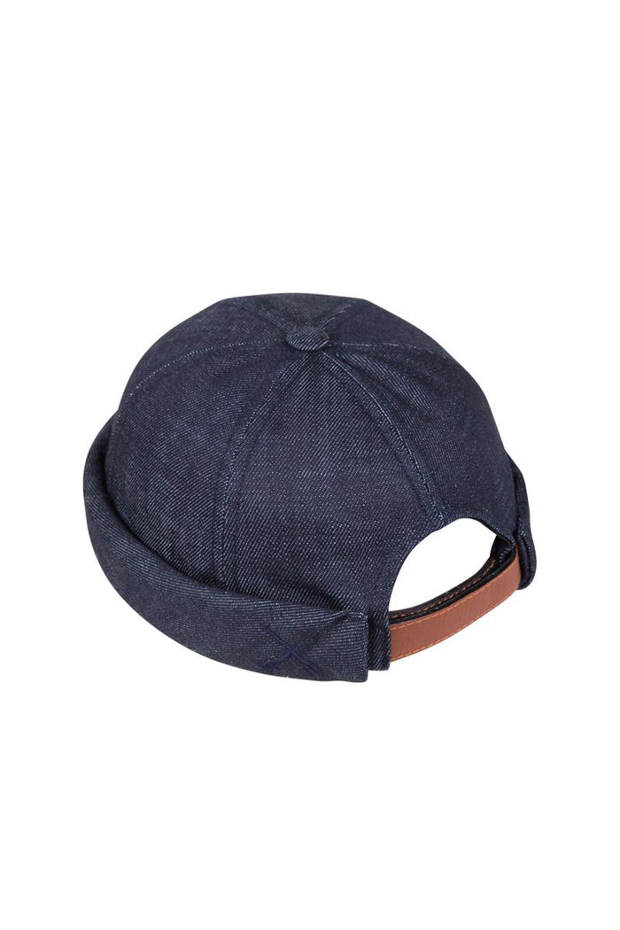 Béton Ciré Chapeau De Marin Miki De Bretagne Bleu Denim En Coton Béton Ciré Fabriqué Au Portugal