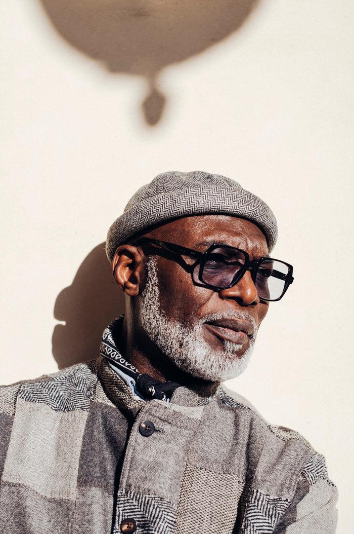 béton ciré Chapeau docker Miki de Bretagne noir en laine mérinos Béton Ciré fabriqué au Portugal