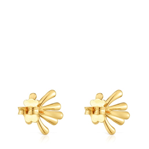 Tous Boucles D’oreilles En Argent Plaqué Or 18 ct 17 mm TOUS Garden