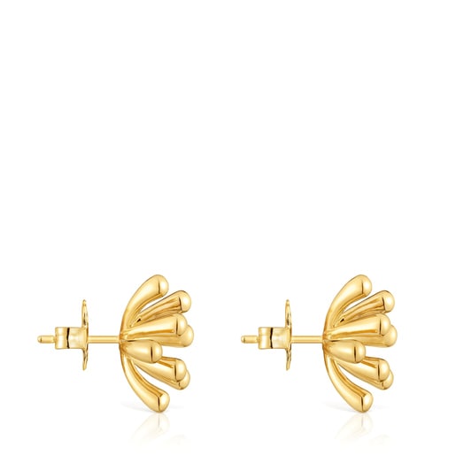 Tous Boucles d’oreilles en argent plaqué or 18 ct 17 mm TOUS Garden Tous Boucles d’oreilles en argent plaqué or 18 ct 17 mm TOUS Garden