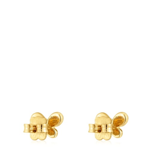 Tous Boucles D’oreilles En Argent Plaqué Or 18 ct Et Améthyste Daisy