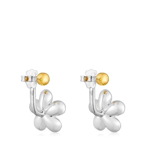 Tous Boucles D’oreilles Fleur Bicolores Courtes Daisy