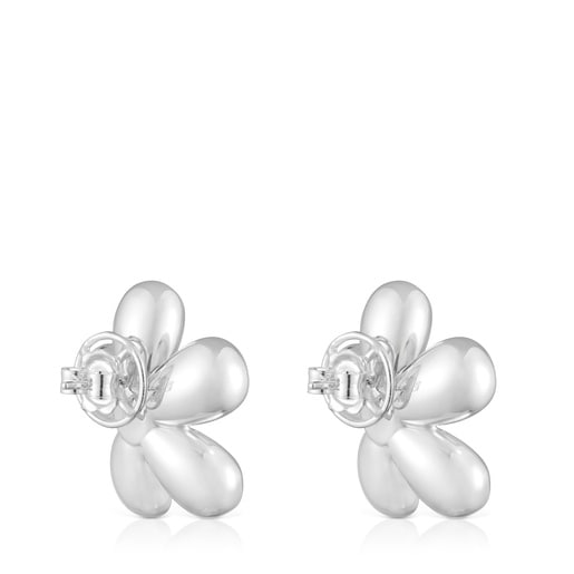 Tous Boucles D’oreilles Fleur Bicolores Et Perles De Culture 27 mm Daisy