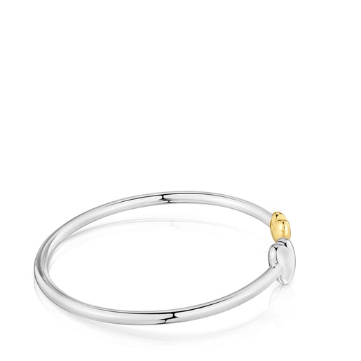 Tous Bracelet à manchette cœur bicolore My Other Half