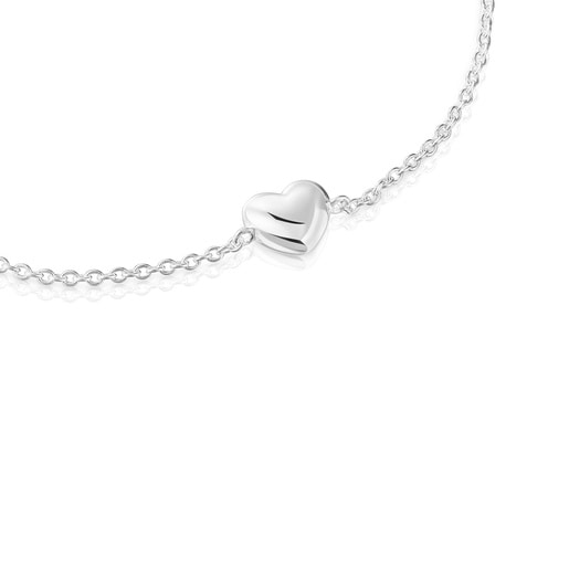 Tous Bracelet Chaîne En Argent Motif Cœur Garden Of Love