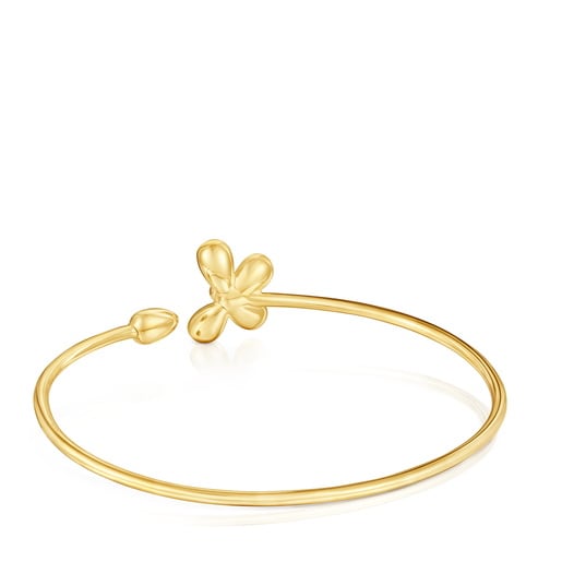 Tous Bracelet Manchette En Argent Plaqué Or 18 ct Daisy