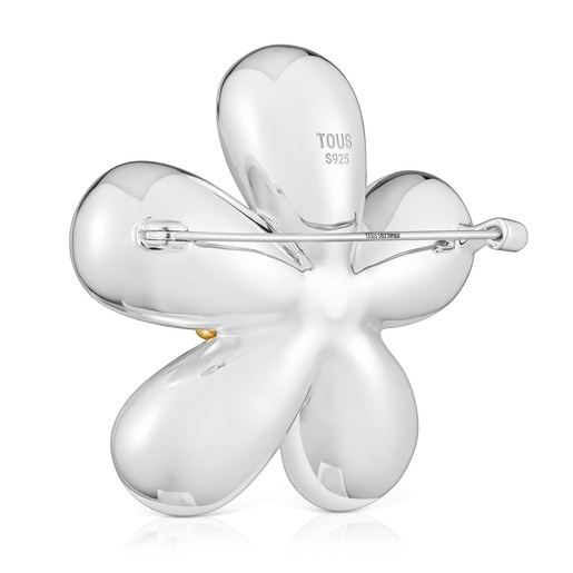 Tous Broche Fleur Bicolore Et Perle De Culture 44 mm Daisy