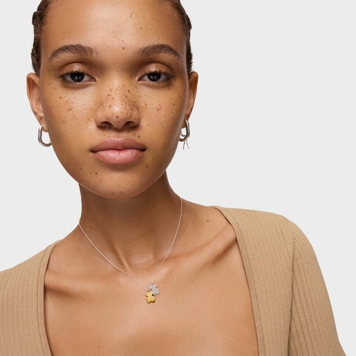 Tous Collier Bicolore Avec Motifs Court Sweet Dolls