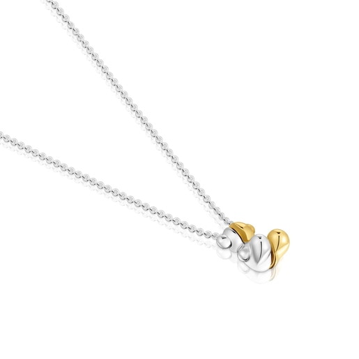 Tous Collier Double Ourson Bicolore Petit Court My Other Half