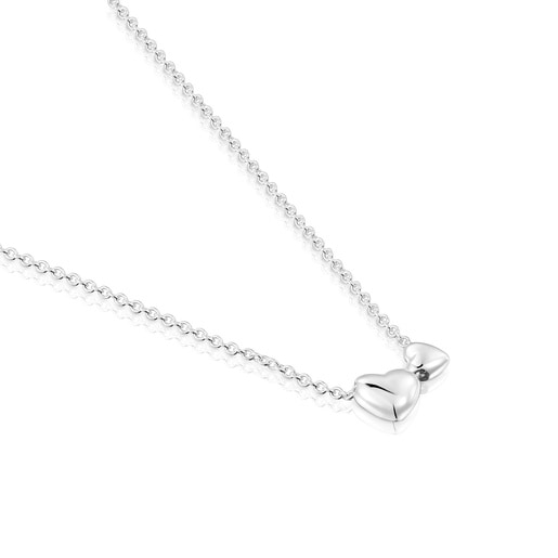 Tous Collier En Argent Motifs Cœur Court Garden Of Love