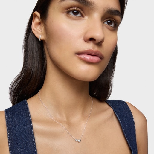 Tous Collier En Argent Motifs Cœur Court Garden Of Love