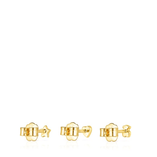 Tous Lot De Boucles D'oreilles Cool Joy En Argent Vermeil
