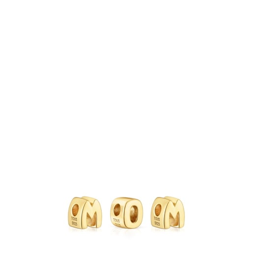 Tous Pack Charms En Argent Plaqué Or 18 ct TOUS Mom