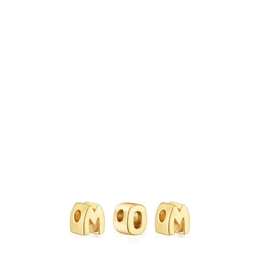 Tous Pack charms en argent plaqué or 18 ct TOUS Mom