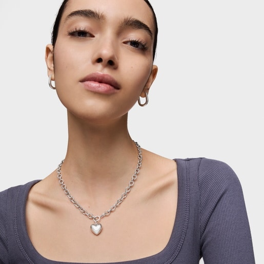 Tous Pendentif En Argent Motif Cœur Petit Garden Of Love