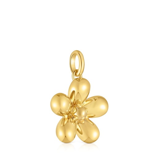 Tous Pendentif fleur en argent plaqué or 18 ct Daisy Tous Pendentif fleur en argent plaqué or 18 ct Daisy