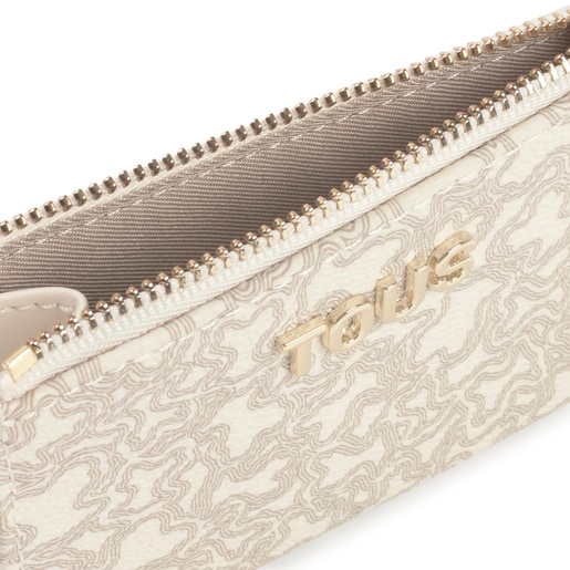 Tous Porte-monnaie Et Porte-cartes Beige Kaos Mini Lines