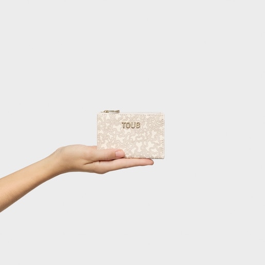 Tous Porte-monnaie Et Porte-cartes Beige Kaos Mini Lines