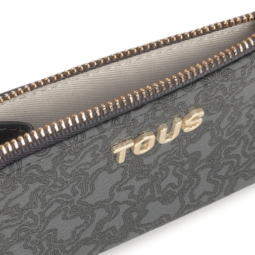 Tous Porte-monnaie Et Porte-cartes Gris Foncé Kaos Mini Lines