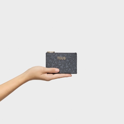 Tous Porte-monnaie Et Porte-cartes Gris Foncé Kaos Mini Lines