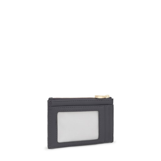 Tous Porte-monnaie et porte-cartes gris foncé Kaos Mini Lines