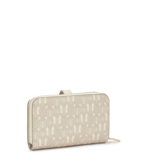 Tous Portefeuille long beige TOUS Buckles Silhouette