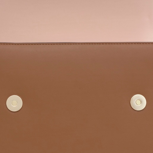 Tous Sac à Bandoulière Chain Camel Et Beige Moyen Kaos Icon