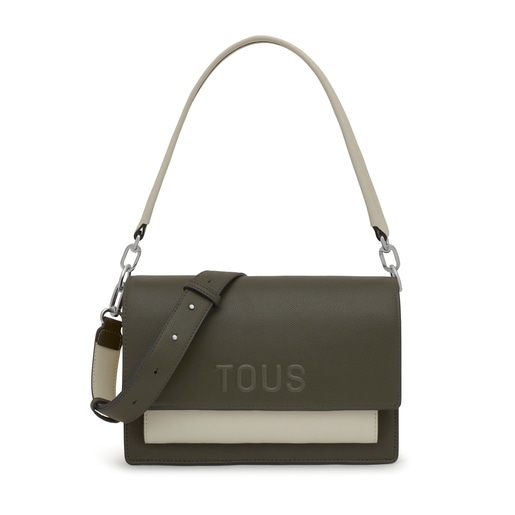 Tous Sac à Bandoulière Kaki Et Vert Moyen Audree Saffiano