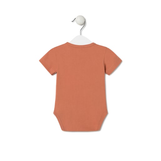 Tous Baby bodysuit in Classic brick red