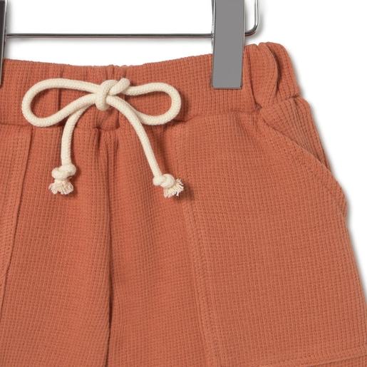 Tous Baby Boys Outfit In Classic Brick Red