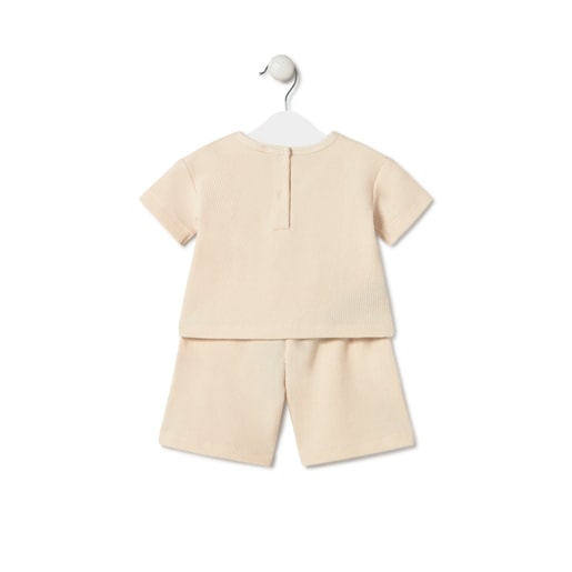 Tous Baby boys outfit in Classic ecru