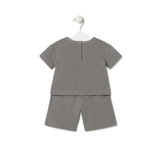 Tous Baby boys outfit in Classic grey