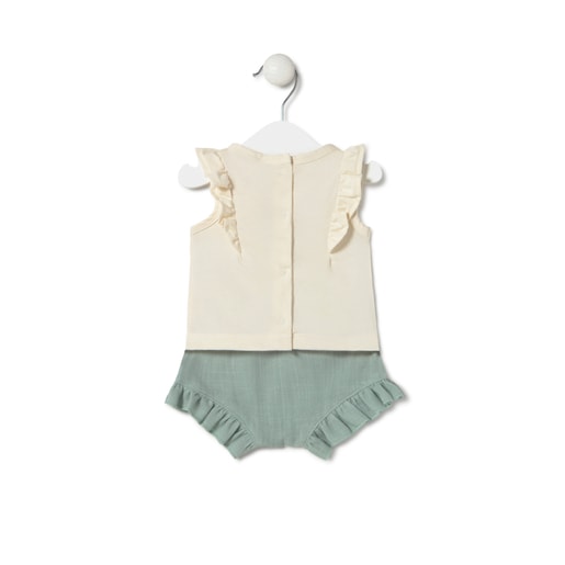 Tous Baby girls outfit in Classic mist